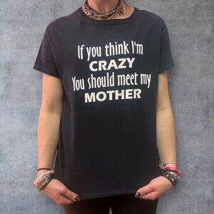 Gildan Black T-Shirt with funny quote ladies tee